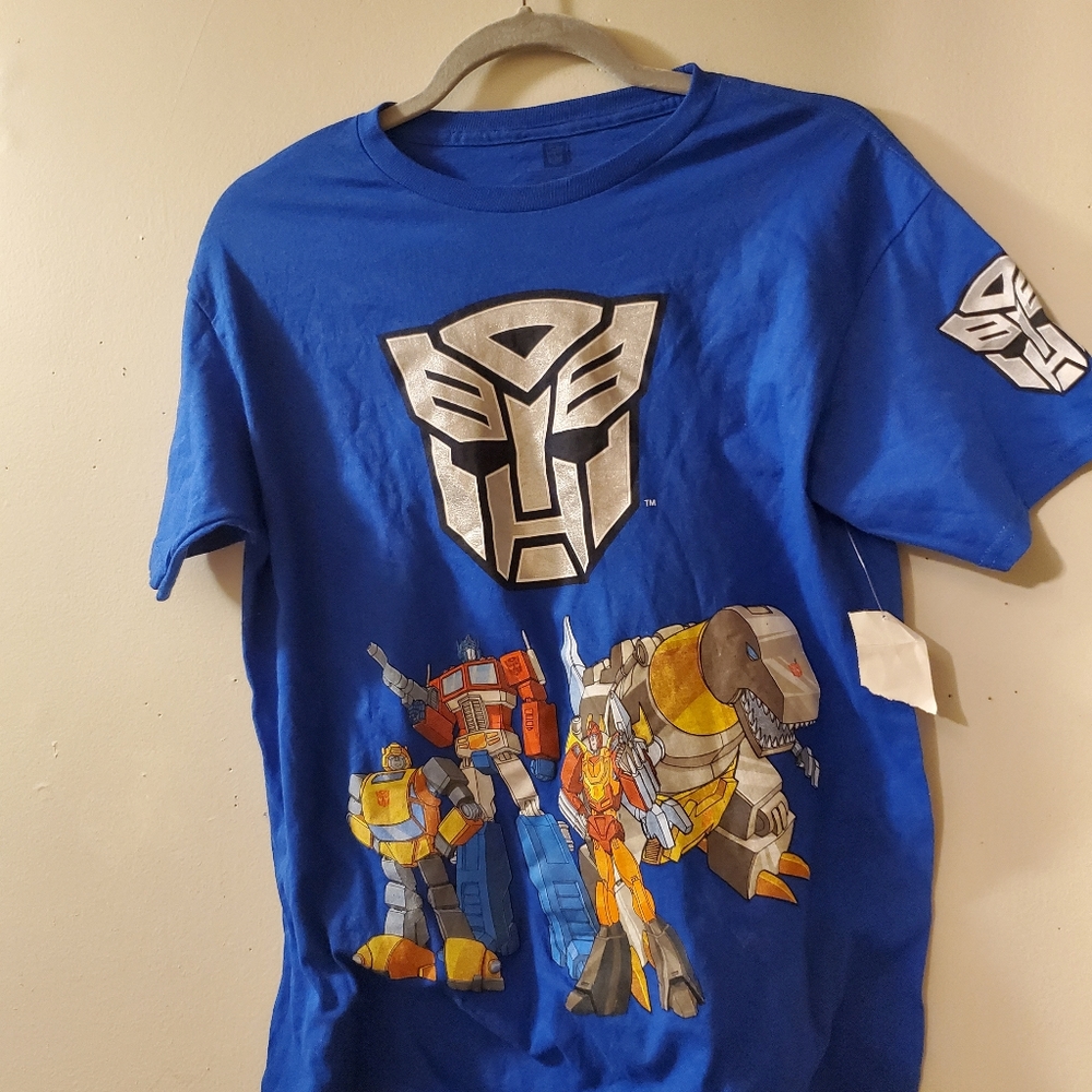 Boys XXL/ sz.18 transformer t shirt new blue
